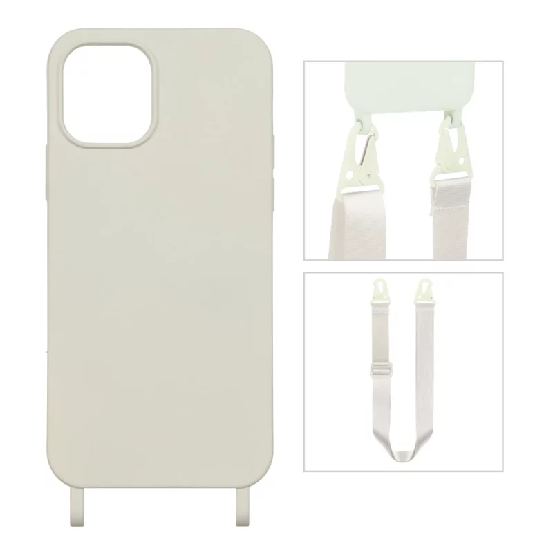 قاب CrossBody با بند لندیار Apple iPhone 11 Pro - کرم - تصویر 2