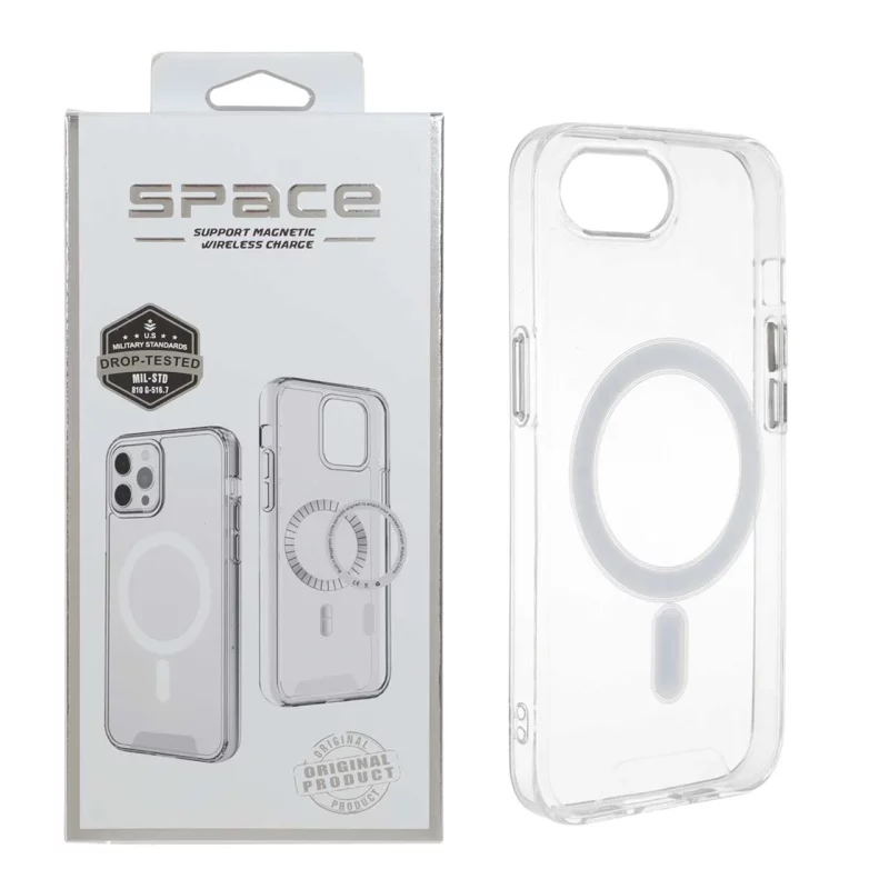 قاب اورجینال Space شفاف Magsafe مدل Apple iPhone 16e (پک دار) - MPS - تصویر 2