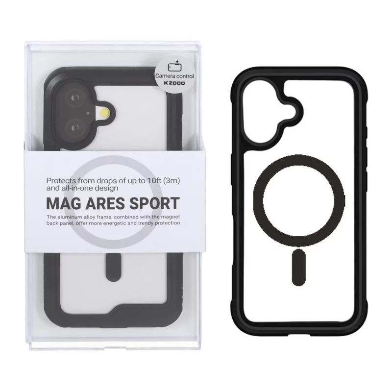 قاب Original KDoo MAG ARES Sport مدل Apple iPhone 16 - مشکی (پک دار) - NTC - تصویر 2