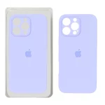 قاب سیلیکونی پاک کنی محافظ لنزدار اورجینال Apple iPhone 16 Pro Max - بنفش روشن (پک دار) - NTC