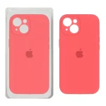 قاب سیلیکونی پاک کنی محافظ لنزدار اورجینال Apple iPhone 15 - قرمز روشن (پک اصلی)