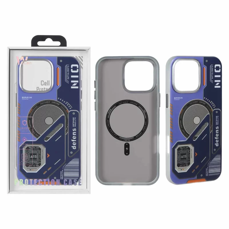 قاب Wecan طرح الکترونیک Defens مدل Apple iPhone 16 Pro Max - سرمه ای (پک دار) - تصویر 2