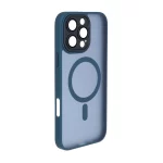 قاب مات MagSafe محافظ لنز گلس دار Apple iPhone 16 Pro Max - آبی - NTC