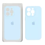 قاب سیلیکونی پاک کنی محافظ لنزدار اورجینال Apple iPhone 16 Pro - آبی آسمانی (پک اصلی)