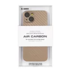 قاب محافظ لنزدار Original KDoo Air Carbon مدل Apple iPhone 13 / iPhone 14 - طلایی ( پک دار) - NTC