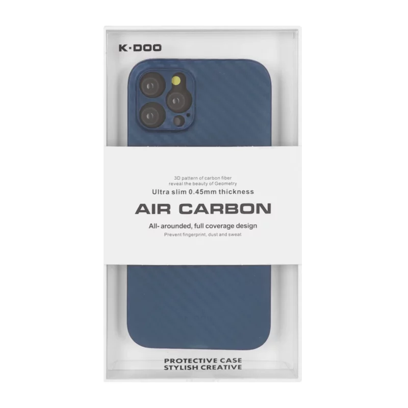 قاب محافظ لنزدار Original KDoo Air Carbon مدل Apple iPhone 12 Pro - سرمه ای ( پک دار) - NTC - تصویر 2