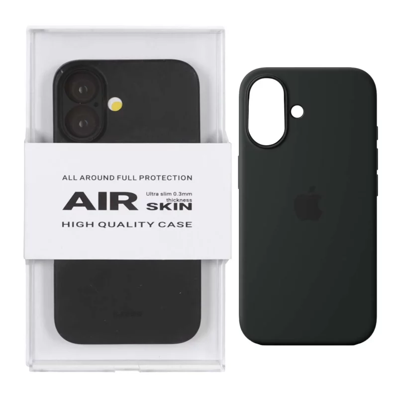 قاب Original KDoo Air Skin مدل Apple iPhone 16 - مشکی (پک دار) - NTC - تصویر 2