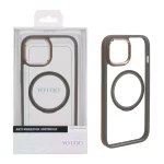 قاب اورجینال Yotoo شفاف MagSafe لنز فلزی Apple iPhone 15 / iPhone 14 / iPhone 13 - خاکستری (پک دار) - NTC