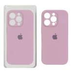 قاب سیلیکونی پاک کنی محافظ لنزدار اورجینال Apple iPhone 16 Pro - بنفش کدر (پک دار) - NTC
