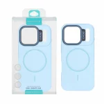 قاب طرح سیلیکون Magsafe پاستیلی Apple iPhone 17 Pro - آبی (پک دار)