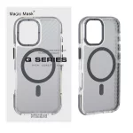 قاب اورجینال Q Series پشت کربن MagSafe مدل Apple iPhone 17 - خاکستری (پک دار)