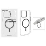 قاب اورجینال Q Series Bracket کریستالی Magsafe لنز استندشو Apple iPhone 16 - خاکستری (پک دار)