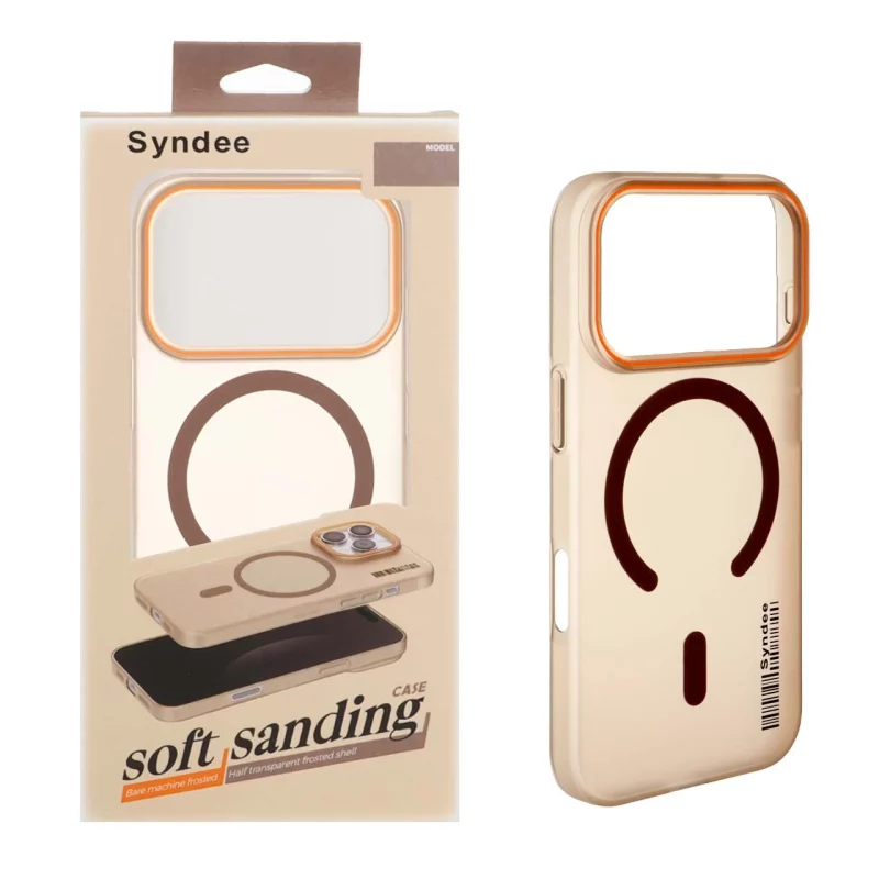 قاب اورجینال Syndee پشت مات MagSafe مدل Apple iPhone 17 Pro - صحرایی (پک دار ) - تصویر 2
