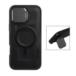 قاب Defender پشت سخت محافظ لنزدار فلزی مدل Apple iPhone 16 Pro Max - مشکی - NTC