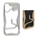 قاب الکتروپلیتینگ Snake مدل Apple iPhone 17 - نقره ای