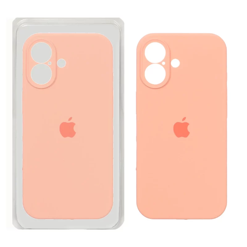 قاب سیلیکونی پاک کنی محافظ لنزدار اورجینال Apple iPhone 17 - نارنجی روشن (پک اصلی) - تصویر 2
