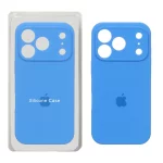 قاب سیلیکونی پاک کنی محافظ لنزدار اورجینال Apple iPhone 17 Pro - آبی (پک اصلی)