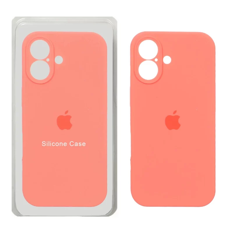 قاب سیلیکونی پاک کنی محافظ لنزدار اورجینال Apple iPhone 17 - مرجانی (پک اصلی) - تصویر 2