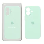 قاب سیلیکونی پاک کنی محافظ لنزدار اورجینال Apple iPhone 17 - سبز روشن (پک اصلی)