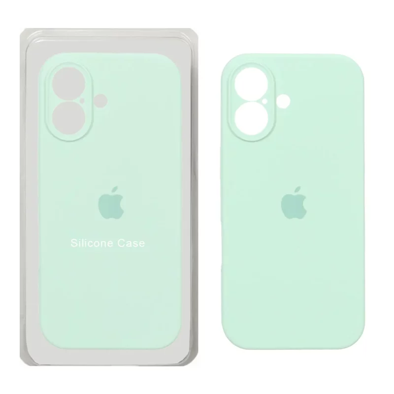 قاب سیلیکونی پاک کنی محافظ لنزدار اورجینال Apple iPhone 17 - سبز روشن (پک اصلی) - تصویر 2