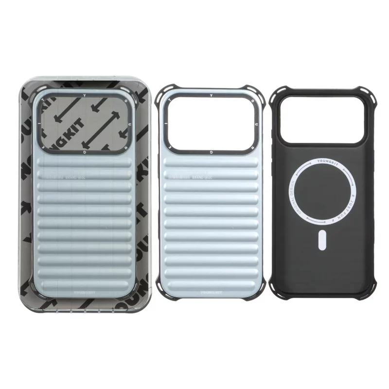 قاب اورجینال YoungKit Magsafe مدل Apple iPhone 17 Pro - آبی (پک اصلی) - تصویر 2