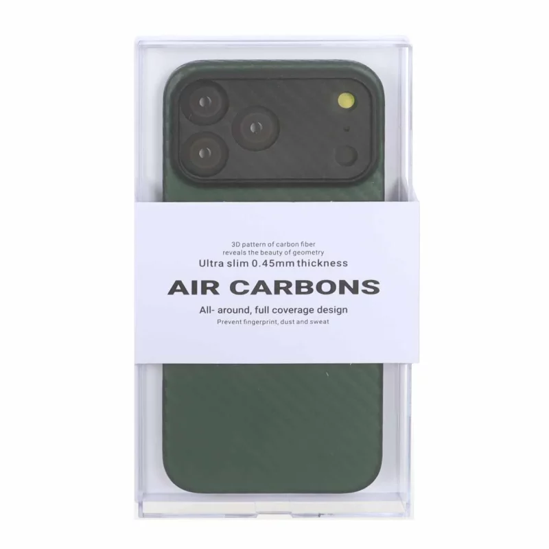 قاب محافظ لنزدار Original KDoo Air Carbon مدل Apple iPhone 17 Pro Max - سبز ( پک دار) - NTC - تصویر 2