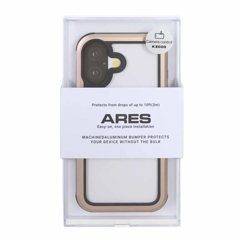 قاب Original KDoo ARES مدل Apple iPhone 17 - طلایی (پک دار) - NTC - تصویر 2