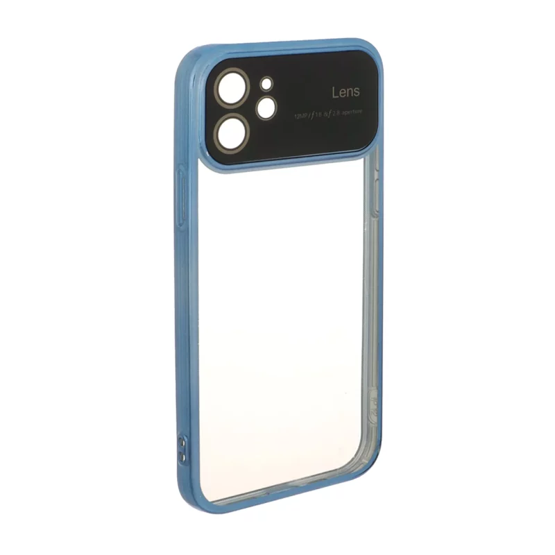 قاب دور رنگی محافظ لنز شیشه ای Apple iPhone 12 - آبی - تصویر 2