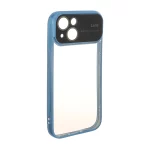 قاب دور رنگی محافظ لنز شیشه ای Apple iPhone 15 - آبی