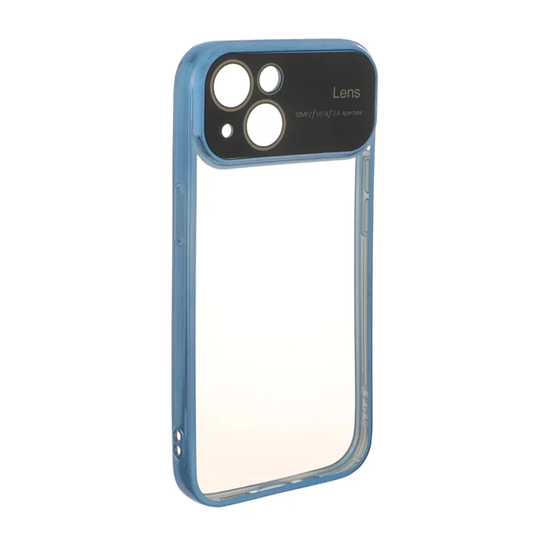 قاب دور رنگی محافظ لنز شیشه ای Apple iPhone 15 - آبی - تصویر 2