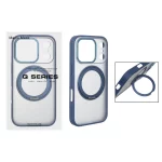 قاب اورجینال Magic Mask استند چرخشی Magsafe مدل Apple iPhone 17 Pro - سرمه ای (پک دار)