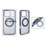 قاب اورجینال Magic Mask استند چرخشی Magsafe مدل Apple iPhone 17 Pro Max - سرمه ای (پک دار)