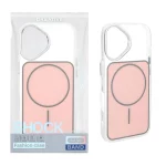 قاب اورجینال Unique Case مات رنگی MagSafe لنز کروم Apple iPhone 17 - صورتی (پک دار)