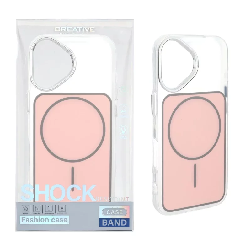قاب اورجینال Unique Case مات رنگی MagSafe لنز کروم Apple iPhone 17 - صورتی (پک دار) - تصویر 2