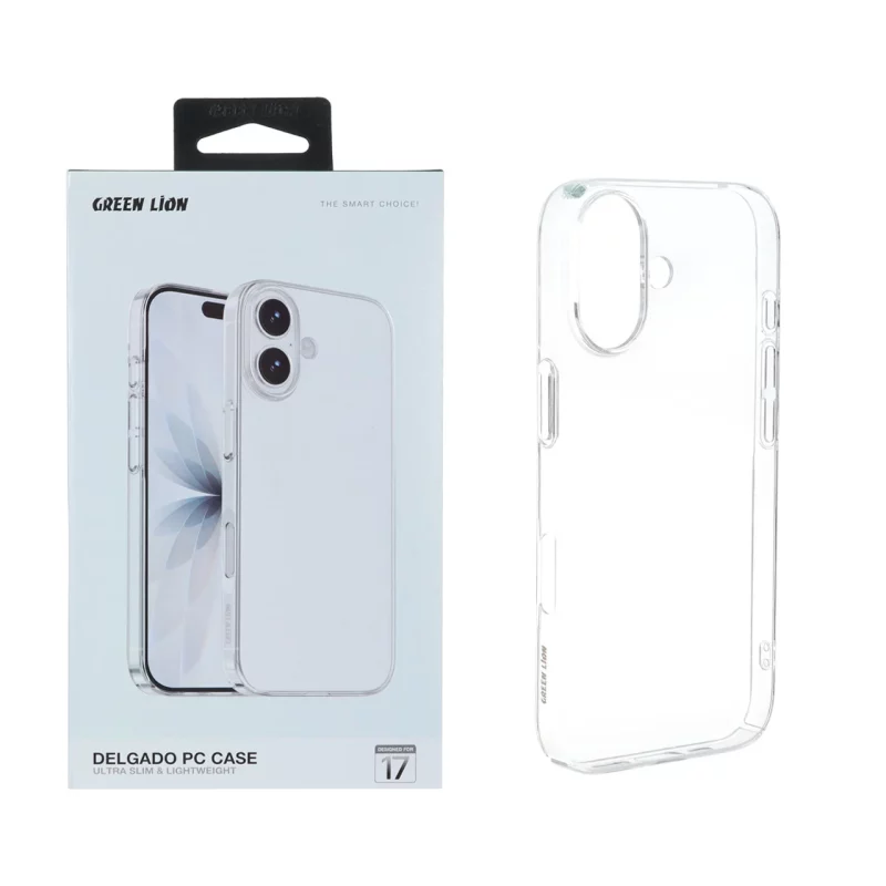 قاب اورجینال Green Lion شفاف Delgado Pc Case مدل Apple iPhone 17 (پک دار) - تصویر 2
