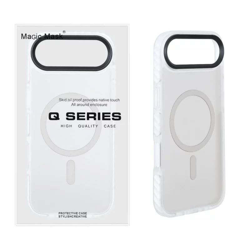 قاب Q Series مات Magsafe دور هاشور Apple iPhone 17 Air - سفید (پک دار) - تصویر 2