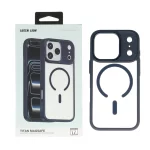 قاب اورجینال Green Lion شفاف TITAN MagSafe مدل Apple iPhone 17 Pro - سرمه ای (پک دار)