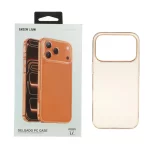 قاب اورجینال Green Lion شفاف Delgado Pc Case مدل Apple iPhone 17 Pro - نارنجی (پک دار)