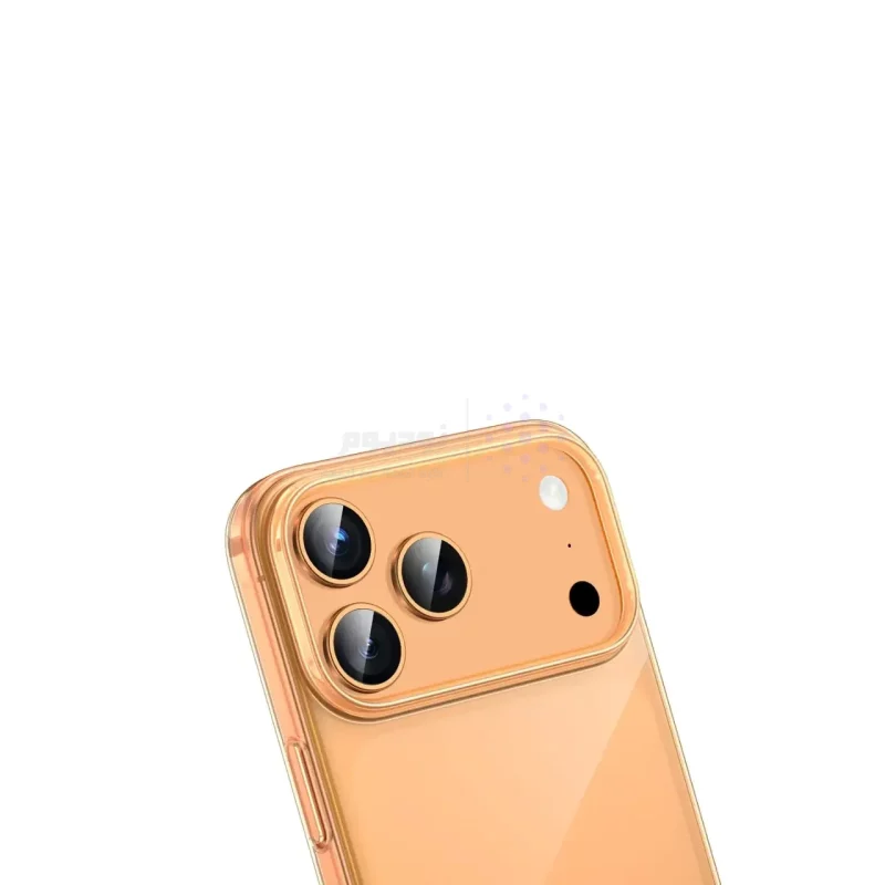 قاب اورجینال Green Lion شفاف Delgado Pc Case مدل Apple iPhone 17 Pro - نارنجی (پک دار) - تصویر 3
