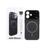 قاب اورجینال AG Glass محافظ لنز برجسته براق Magsafe مدل Apple iPhone 16 - مشکی