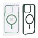 قاب شفاف Apple iPhone 15 Pro Max با قابلیت شارژ MagSafe - سبز (پک دار)