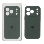قاب سیلیکونی پاک کنی محافظ لنزدار اورجینال Apple iPhone 17 Pro Max - سبز تیره (پک دار) - NTC