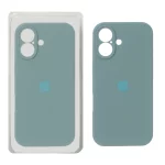 قاب سیلیکونی پاک کنی محافظ لنزدار اورجینال Apple iPhone 17 - سبز ارتشی (پک دار) - NTC