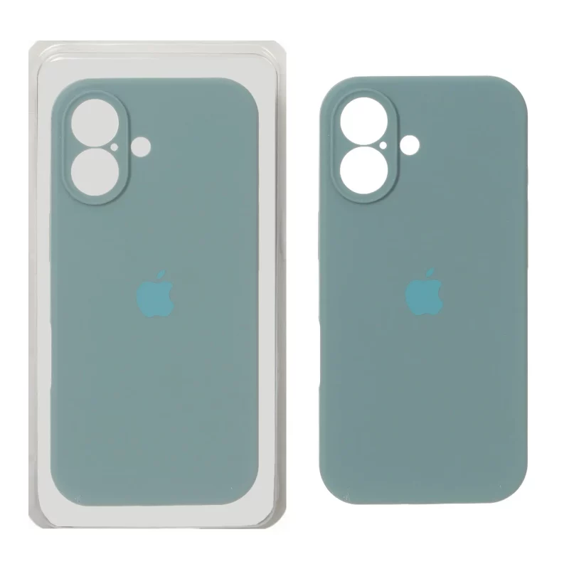 قاب سیلیکونی پاک کنی محافظ لنزدار اورجینال Apple iPhone 17 - سبز ارتشی (پک دار) - NTC - تصویر 2