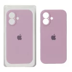 قاب سیلیکونی پاک کنی محافظ لنزدار اورجینال Apple iPhone 17 - بنفش کدر (پک دار) - NTC