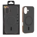 قاب سوزنی طرح مگ سیف مگنت فلزی دور براق Apple iPhone 17 - سبز (پک دار)