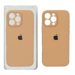 قاب سیلیکونی پاک کنی محافظ لنزدار اورجینال Apple iPhone 16 Pro Max - صحرایی کد 1 (پک دار) - NTC