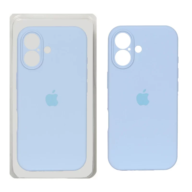 قاب سیلیکونی پاک کنی محافظ لنزدار اورجینال Apple iPhone 17 - آبی کبریتی (پک دار) - NTC - تصویر 2