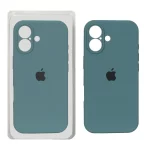 قاب سیلیکونی پاک کنی محافظ لنزدار اورجینال Apple iPhone 17 - سبز نعنایی (پک دار) - NTC