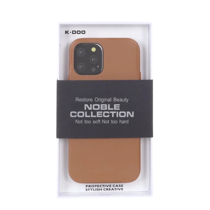 قاب Original KDoo Noble مدل Apple iPhone 12 Pro / iPhone 12 - قهوه ای (پک دار) - تصویر 2